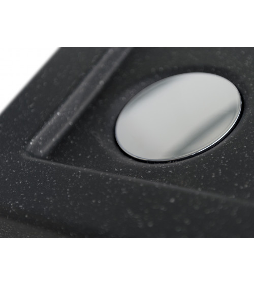 Piatto doccia Barone 90x90x5.5 bianco rotondo acrilico di 1/4 cm