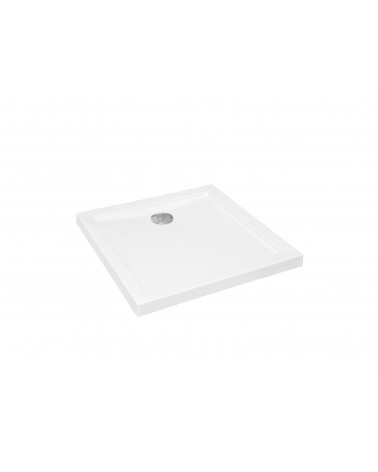 AQUARIUS SLIMLINE vierkante extra platte douchebak 80x80 cm en 90x90 cm wit