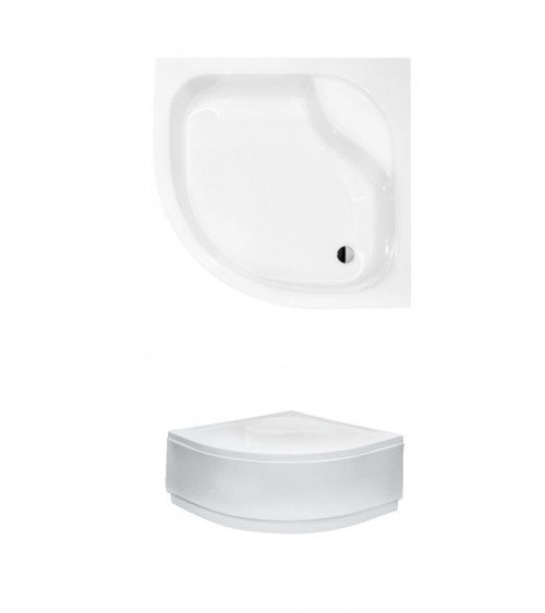 DIPER I piatto doccia semicircolare 80x80 cm e 90x90 cm bianco