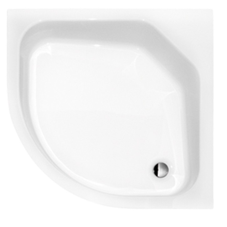 Base de duche semi-circular DIPER II 80x80 cm e 90x90 cm branco