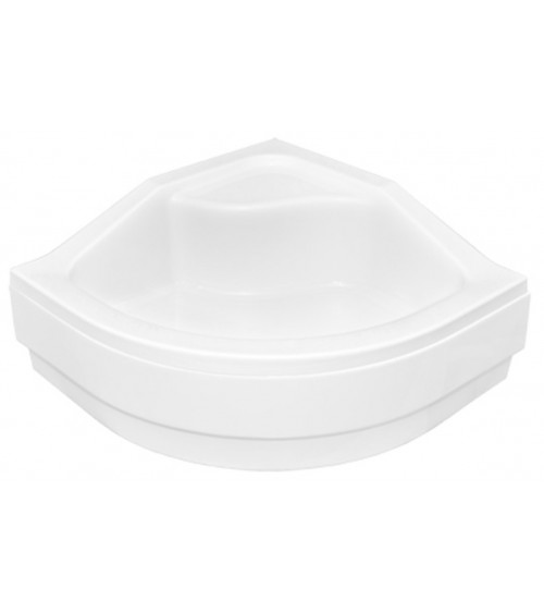 Piatto doccia Barone 90x90x5.5 bianco rotondo acrilico di 1/4 cm