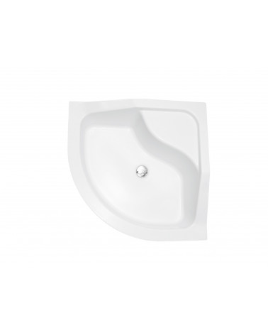 Receveur de douche OLIVER II semi-circulaire 80x80 cm et 90x90 cm blanc