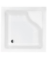 Plato de ducha extraplano AQUARIUS SLIMLINE cuadrado 80x80 cm et 90x90 cm blanco