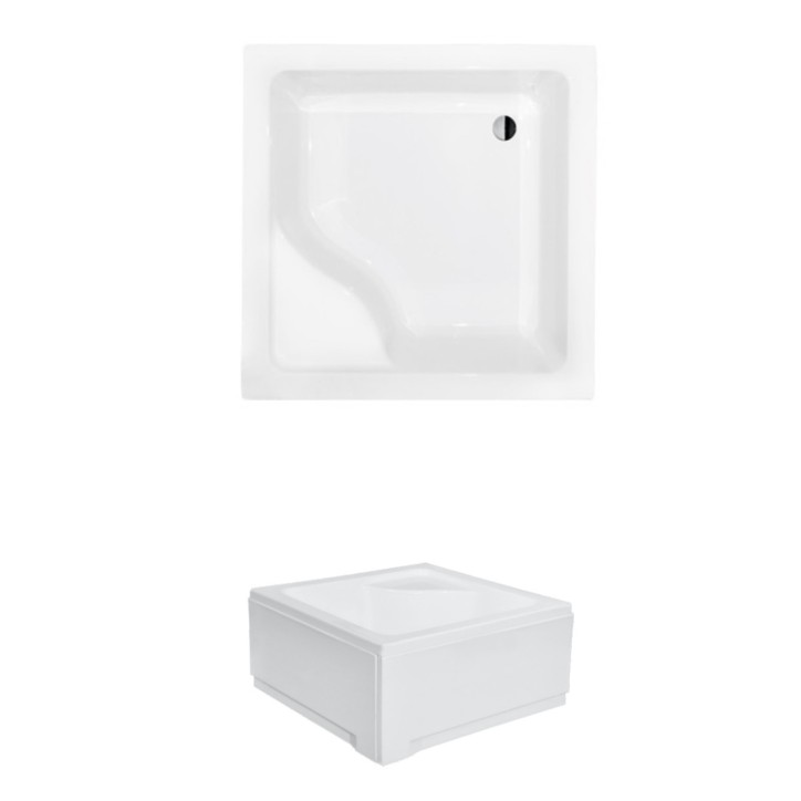 Base de duche quadrada IGOR 80x80 cm e 90x90 cm branco