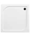 Receveur de douche extra-plat AQUARIUS SLIMLINE carré 80x80 cm et 90x90 cm blanc