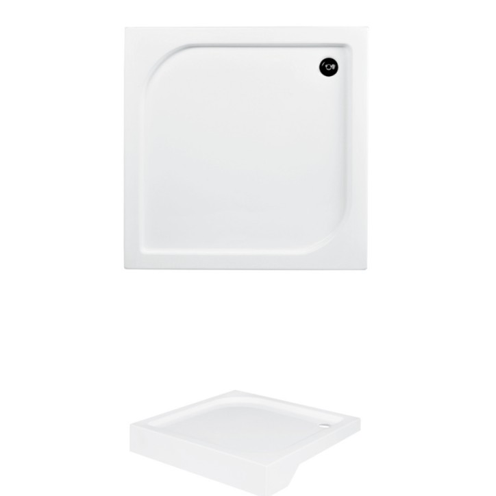 Base de duche quadrada OSKAR 70x70 cm e 90x90 cm branca