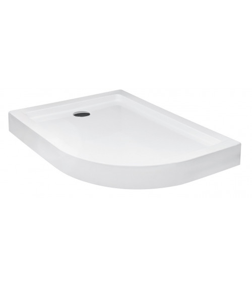 Piatto doccia Barone 90x90x5.5 bianco rotondo acrilico di 1/4 cm