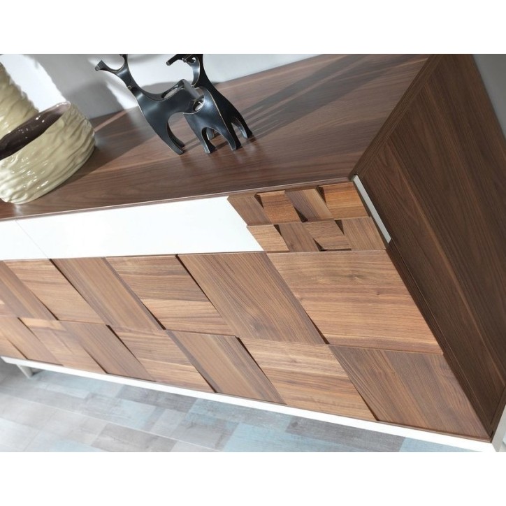 Salle à manger BERRAK Noyer - blanc