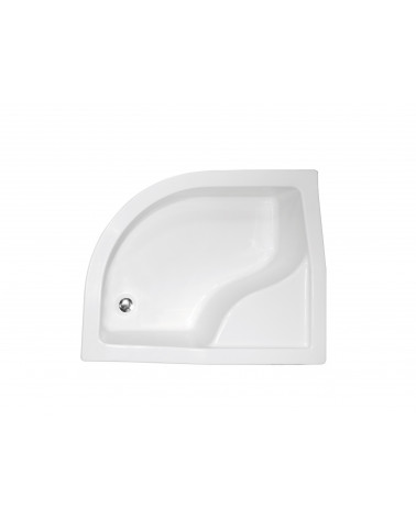 Base de duche direita assimétrica MAXY 100x80 cm e 120x85 cm branco