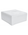 Receveur de douche extra-plat AQUARIUS SLIMLINE carré 80x80 cm et 90x90 cm blanc