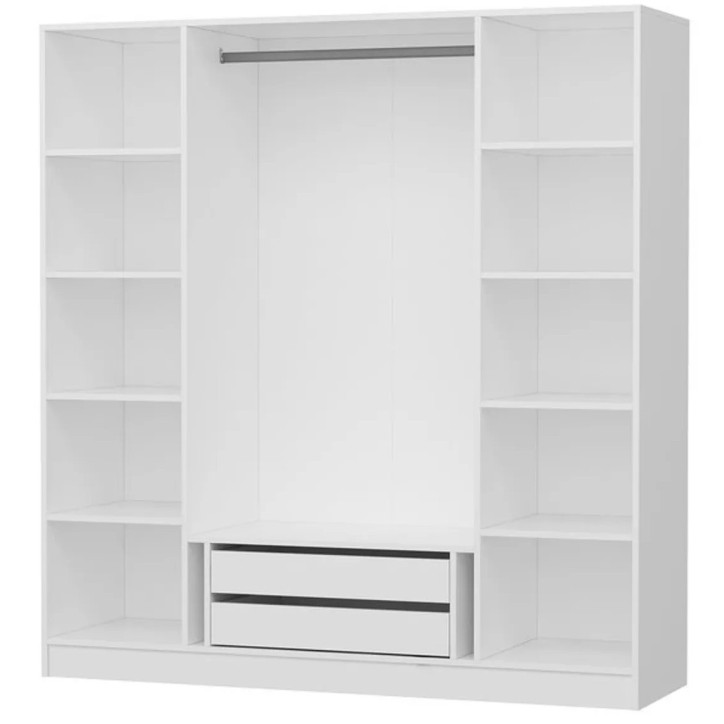 Armoire KALE blanc 180x52x210 cm
