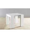 Console extensible FRANCESCA blanc 46x78x90cm