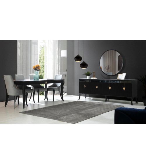 Salle à manger KEOPS Noir et doré