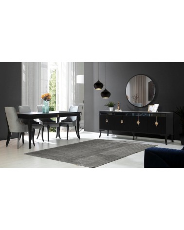Salle à manger KEOPS Noir et doré
