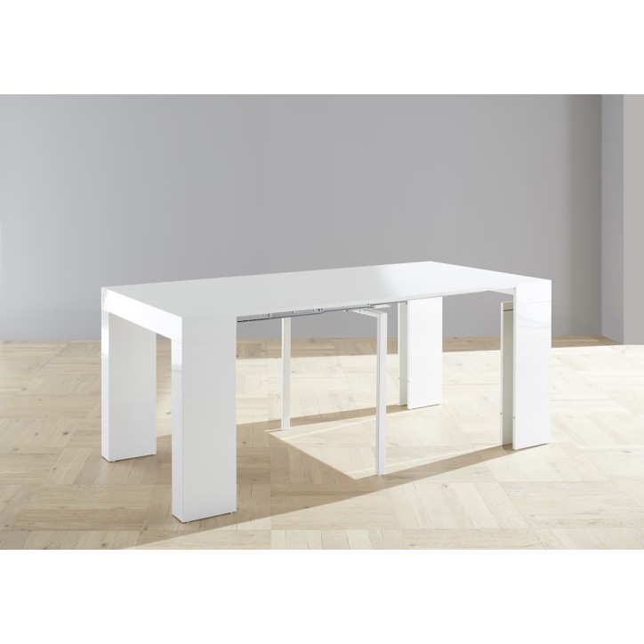 Tavolo / console allungabile FRANCESCA bianco 46x78x90cm Tavolo / console allungabile FRANCESCA bianco 46x78x90cm