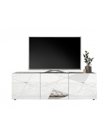 TV-meubel VITTORIA wit gelakt 181 cm