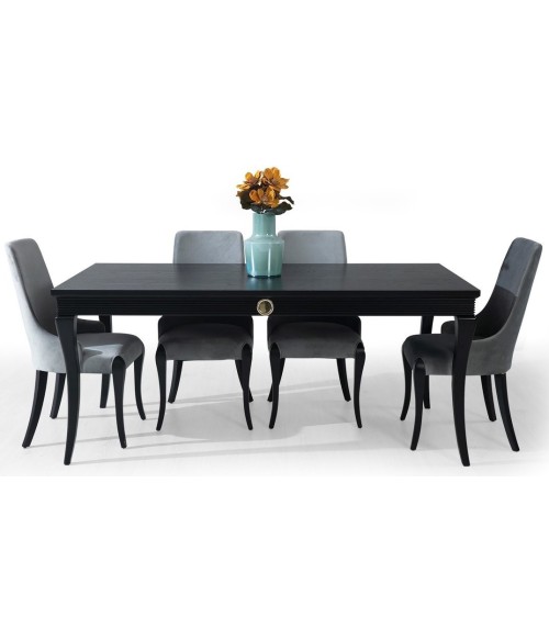 Salle à manger KEOPS Noir et doré