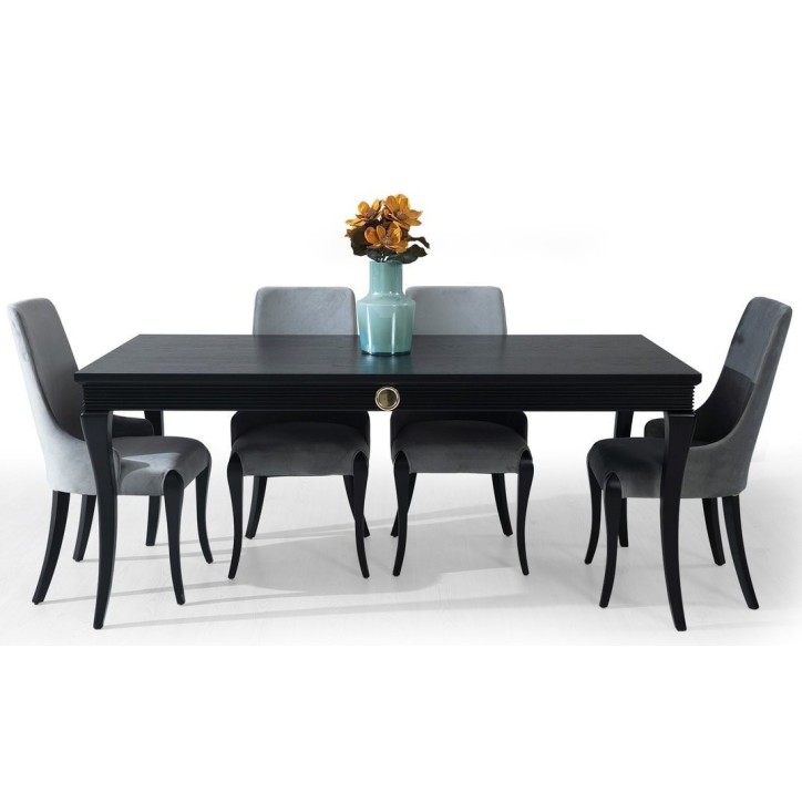 Salle à manger KEOPS Noir et doré Salle à manger KEOPS Noir et doré