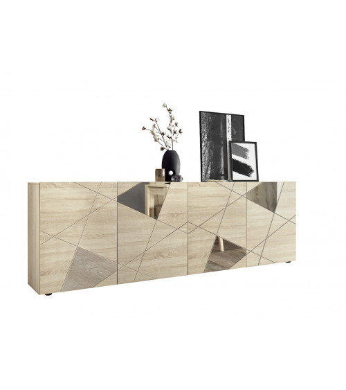 A buffet BASIC 210 cm bianco / antracite