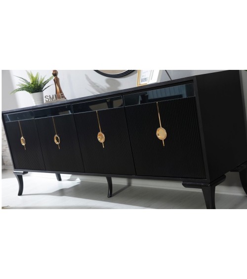 Salle à manger KEOPS Noir et doré