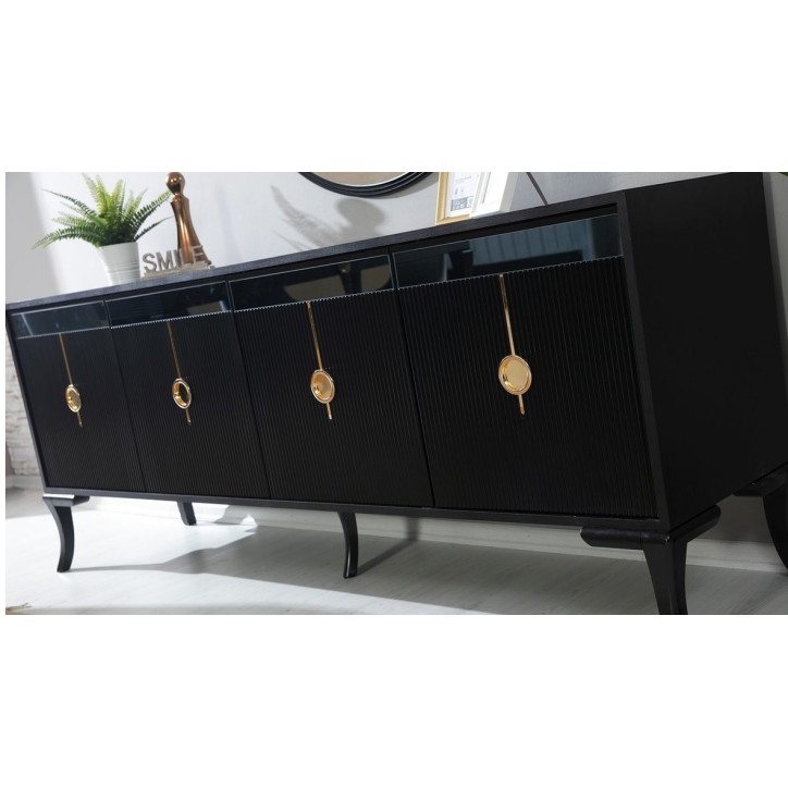 Salle à manger KEOPS Noir et doré Salle à manger KEOPS Noir et doré