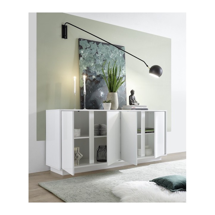 Comedor completo ICE blanco lacado