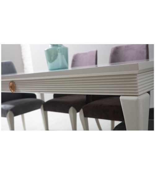 Salle à manger KEOPS Blanc et doré