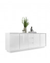 Buffet ICE blanc laqué 210 cm