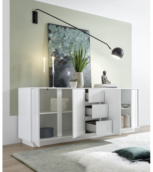 Aparador ICE lacado a branco 210 cm