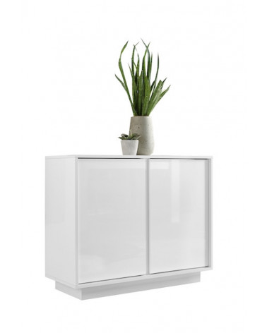 Dressoir met wit gelakte ICE spiegel 92 cm