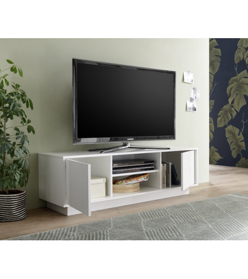Mueble TV ICE blanco lacado 139 cm