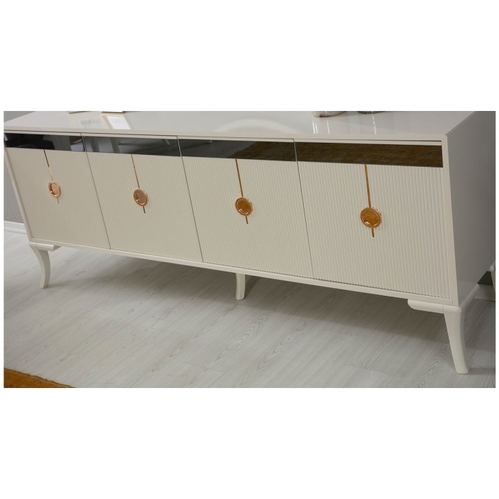 Salle à manger KEOPS Blanc et doré