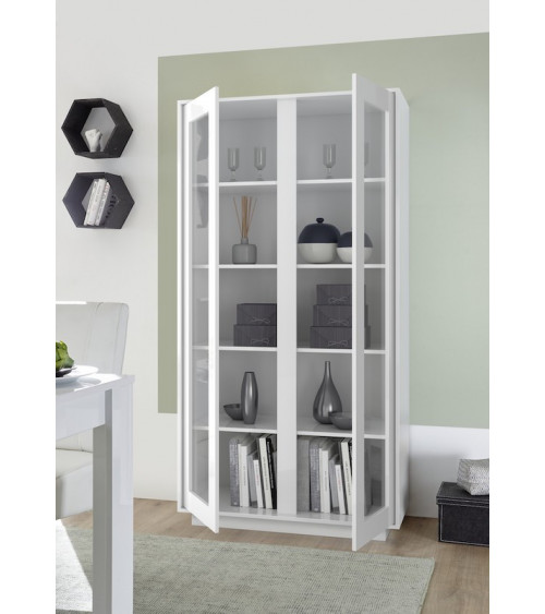 ICE vitrine wit laqué 92x179x43 cm