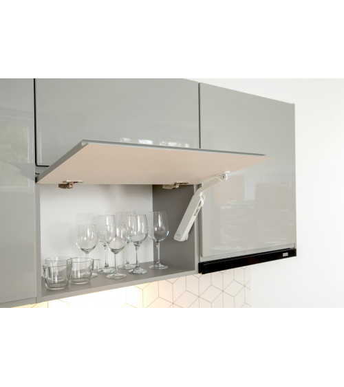 Set da cucina NINA PREMIUM LINE grigio 300 cm su misura