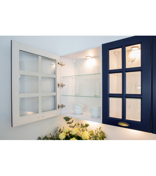 Conjunto de cozinha em forma de L ALINA PREMIUM LINE azul