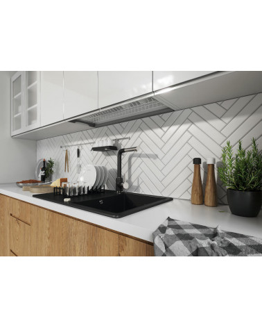 Conjunto de cozinha LIVIA TREND LINE em madeira branca 210 cm