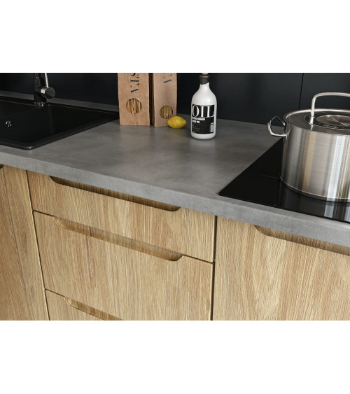 ZOYA TREND LINE set da cucina su misura a L in legno bianco