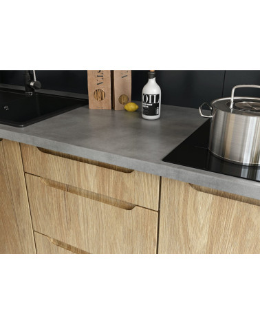 ZOYA TREND LINE set da cucina su misura a L in legno bianco