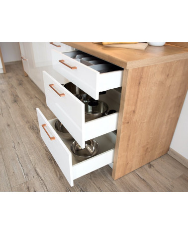 Set da cucina OSCAR TREND LINE bianco 290 cm