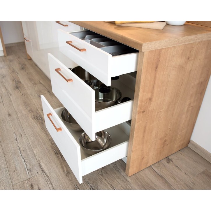 Set da cucina OSCAR TREND LINE bianco 290 cm