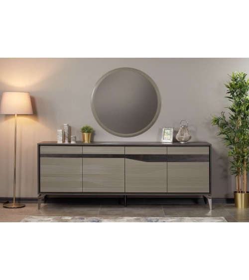 Salle à manger SOHO noyer foncé et crème