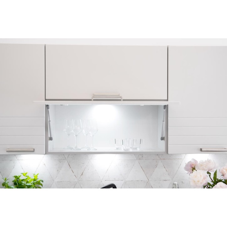 Conjunto de cozinha PAULA CLASSIC LINE branco mate 210 cm