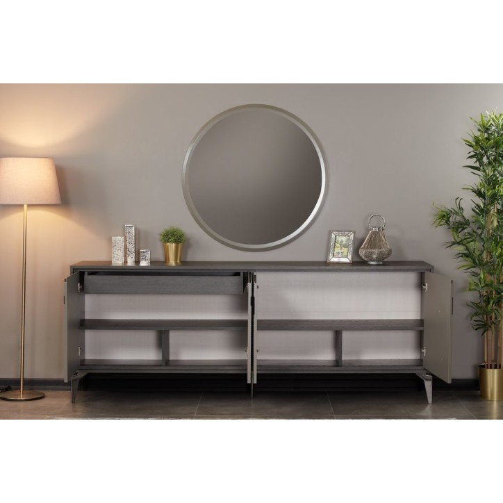 Salle à manger SOHO noyer foncé et crème