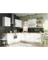 Conjunto muebles de cocina de esquina PAULA CLASSIC LINE gris mate 410 cm