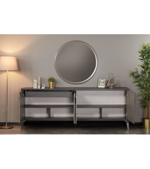 Salle à manger SOHO noyer foncé et crème