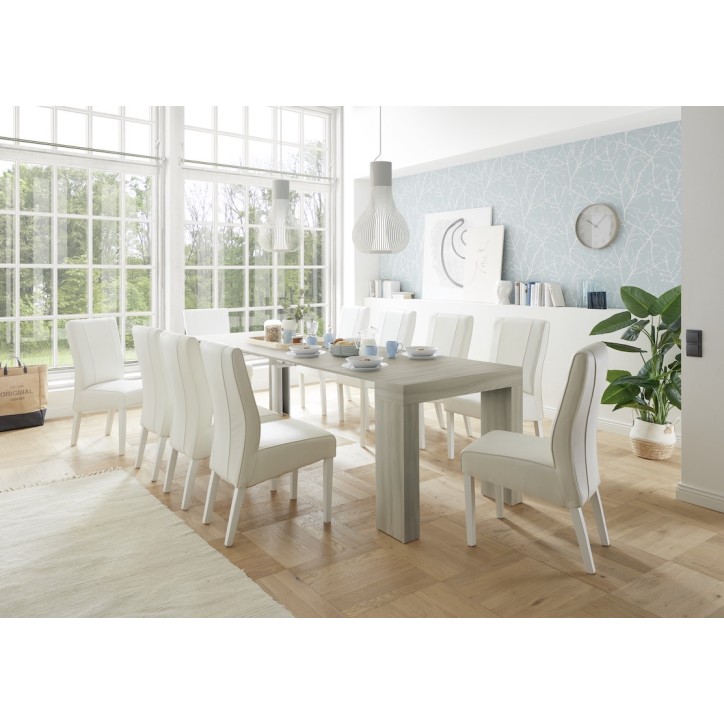 FRANCESCA uittrekbare tafel / console elm 46x78x90cm