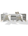 Buffet DIAMOND BLANC 4 portes 220 cm