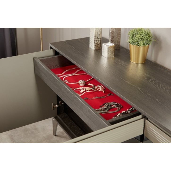 Salle à manger SOHO noyer foncé et crème