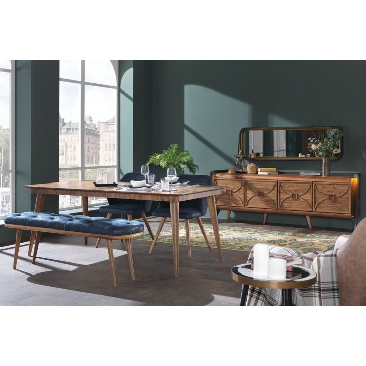 Salle à manger CURVE noyer