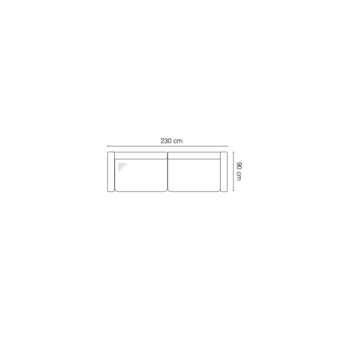 Sofá AMSTERDAM 3 230 cm
